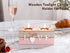 Candle Holders Set of 2 Wooden Tealight Candle Holder Decorative for Table, Wedding Birthday Party Ornaments, Living Room Decor Gift, I Love You Gifts for Him and Her Pink
