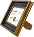 Space Art Deco, 8.5x5.5 Business License Frame, Professionals Certificate Frame, Tempered Glass Wall Hangers or Easel Stand Display (Ornate Gold/Black)