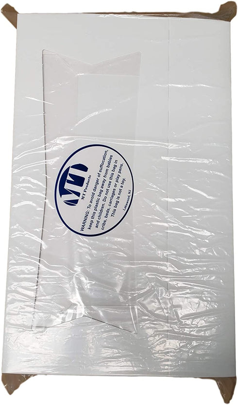 Beautiful White Paperboard Auto-Popup Bakery Box 12.5" Length x 5.5" Width x 2.25" Height Clear Window for Product Visibility by MT Products (Pack of 15)