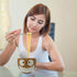 Brown Owl Noodle Bowl with Chopstick Holder for Ramen Soup or Pho, Cute Kitchen Accessory for Girls, 5 Inches