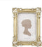 Sunlit Vintage Picture Frame 4x6 Inch, Luxury Antique Photo Frames with Glass Front, Photo Display, Tabletop Wall Hanging, Gift Ideas, Yellow Gold