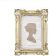 Sunlit Vintage Picture Frame 4x6 Inch, Luxury Antique Photo Frames with Glass Front, Photo Display, Tabletop Wall Hanging, Gift Ideas, Yellow Gold