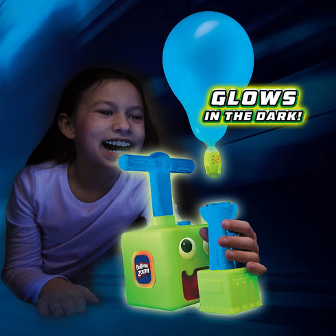 Ontel Balloon Zoom Blue Car Set with Rocket Ship, Multi