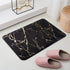 Bathroom mat Luxurious Ultra Soft Non-Slip Absorbent Quick Dry ?Machine Washable Shower Rug, Perfect mat for Bathroom,Kitchen, and Bedroom Decor (19.7 x 31.5 Inch, Black)