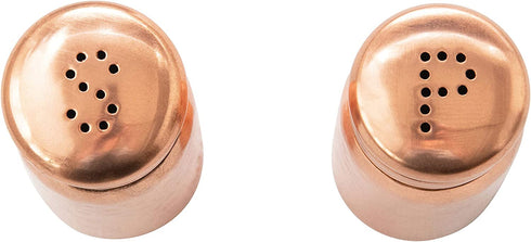 Creative Co-Op Hammered Stainless Steel, Copper Finish Salt & Pepper Shaker, 3.5"
