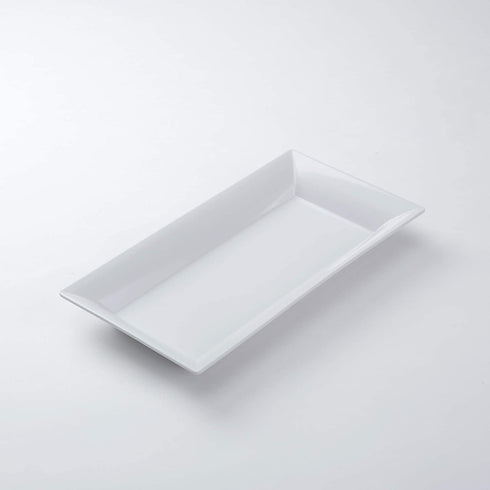 American Metalcraft MEL23 Endurance Melamine Rectangular Platter, 18" x 8.25", White