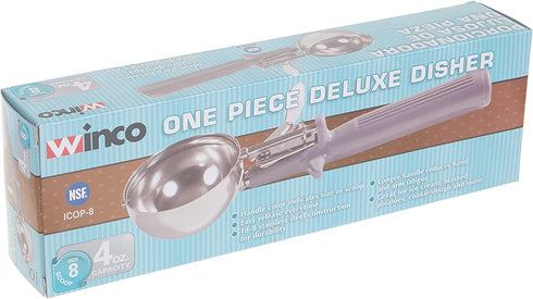 Winco Ice Cream Disher with Gray Handle, Size 8