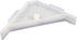 Berta (40 Pieces) 90 Degree Cabinet Triangle Bracket, Plastic White Corner Support Braces
