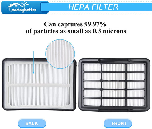 2 HEPA + 4 Foam & Felt Filters for Shark Navigator Lift-Away NV350, NV351, NV352, NV355, NV356E, NV357, NV360, NV370, NV391, UV440, UV490, UV540, Compare to Part # XFF350 & XHF350 Replacement Filter€¦