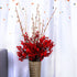 Babys Breath Silk Flowers 6 Bundle Red Flowers Gypsophila Fake Baby's Breath European Artificial Flowers with Stem Real Touch Artificial Gypsophila for Christmas Home Wedding DIY Flowers Party Decor