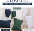 L LOVSOUL 100% Cotton Pillowcase 2 Pack White Queen Size 20x28Inches,Luxury Soft Breathable and Machine Wash Pillow Covers with Envelope Closure(Pillows are not Included)