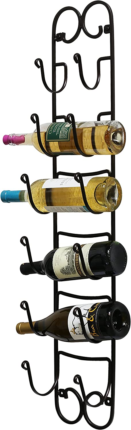 DecoBros Wall Mount Multi-Purpose Towel/Wine/Hat Rack, Bronze