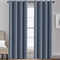 Blackout Curtains for Bedroom 84 Inches Blue Thermal Insulated Room Darkening Curtains for Living Room, Thermal Insulated Energy Saving Curtains for Patio Door - Grommet Top (Stone Blue, 1 Panel)