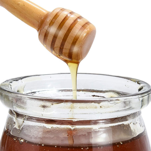 WEFOO 100 Pack Mini 3 Inch Portable Wooden Honey Dipper Sticks for Honey Jar Dispense Drizzle Honey, Wedding Party Favors