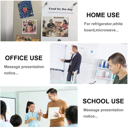 36 PCS Metal Magnetic Push Pin Magnets, Refrigerator Magnets, Magnets for Fridge, Perfect for Whiteboard Magnets, Map Magnets,Office Magnets,Fridge Magnet,Use at Kitchen Home Office School Classroom