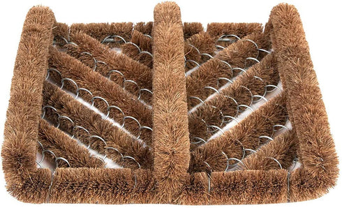 Ninamar Natural Coir Boot Scraper Door Mat - 12 x 13 inch