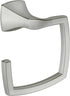 Moen YB5186BN Voss Collection Bathroom Hand Towel Ring, Brushed Nickel, 11.61 x 2.83 x 6.81 inches