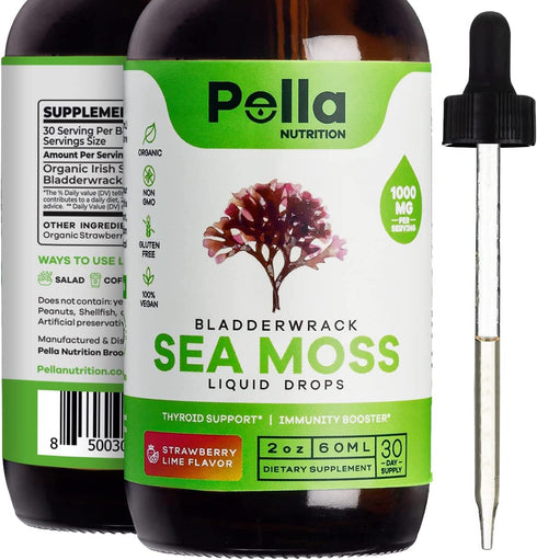 Sea Moss - Organic Liquid Drops - 1000mg - 4X Stronger Than Pills & Capsules - Ultra Concentrated Irish Moss 2oz Natural & Advanced Superfood, Immunity Booster - Joint, Digestion, and Thyroid Support