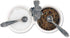 Vagabond House Song Bird Double Salt Cellar Spice Sauce Server and Place card with Pewter Feather spoons 2.5 inch Tall 4.25 inch Long 2 inch Wide