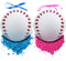 Gender Reveal Baseball with Pink and Blue Powder