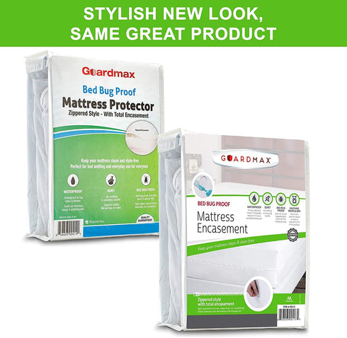 Guardmax Portable Crib Mattress Protector Zippered Encasement Cover - Zippered Proof Waterproof, Healthy and Noiseless, Mini Baby Porta Crib Size (24 x 38)