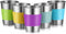 Stainless Steel Cups, Premium Metal Pint Cup Tumblers,12 Oz Metal Drinking Glasses for Kids and Adults, Set of 5,Healthy Unbreakable and Stackable