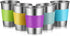 Stainless Steel Cups, Premium Metal Pint Cup Tumblers,12 Oz Metal Drinking Glasses for Kids and Adults, Set of 5,Healthy Unbreakable and Stackable