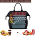 Lunch Bag with Leak Proof Material, Insulated Lunch Box for women/men, Lunch Tote Bag for Work/Picnic/Hiking/Beach/Fishing (black+fishbone pattern)