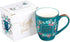 Floral Faith Mug for Women & Men, Ceramic Coffee Mug w/Gold Trim & Calligraphy, 12 oz