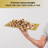 4 (pk) Yumchikel 14" x 7.5" Gold Lace Rim Plastic Serving Trays & Platters | Heavy Duty Disposable Decorative Dessert Tray - Party Platters for Upscale Parties Weddings