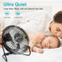 Desk Fan, USB Fan With Enhanced Airflow 6 Inch Small Desk fan with Quiet Operation Portable Mini Table Fan for office/Desk/Bedroom/Home