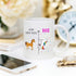 YouNique Designs Sober Coffee Mug, 11 Ounces, White, Unicorn Mug, 1 Year Sobriety Gifts for Women