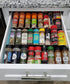 Artibear Expandable Spice Rack Drawer Organizer for Kitchen Cabinets, Set of 6, ABS