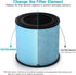 AIRTOK Air Purifier AP1001 Replacement Filter, 5-Layer Purification System, H13 True HEPA Filter, Activated Carbon Filter and more,,2022 Upgrade