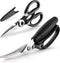 Poultry Shears, X-Chef 2 Set Kitchen Shears Heavy Duty Meat Scissors Stainless Steel Kitchen Scissors for Chicken Food Meat and Cooking Spring-loaded Handle