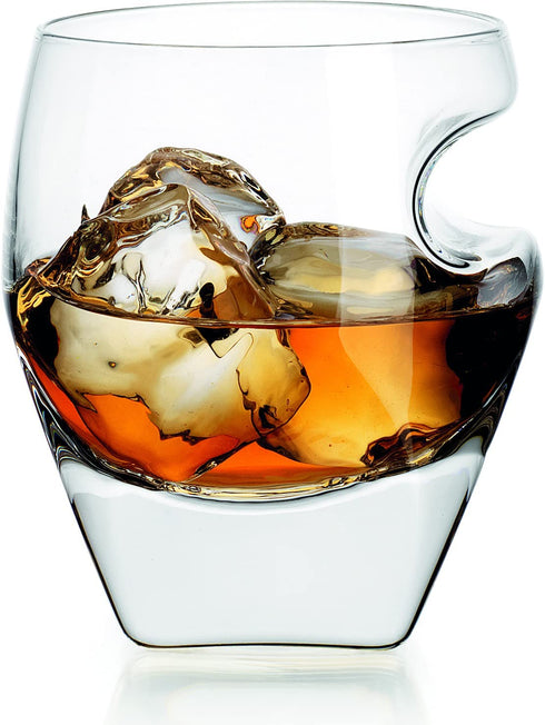 Godinger Old Fashioned Whiskey Glass with Holder Rest, Whiskey Glasses Gift, Gifts for Men