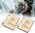 Amosfun 2Pcs Creative His and Her Vow Books Brown Kraft Paper Booklet for Wedding Journal Engagement Gift Wedding Favors