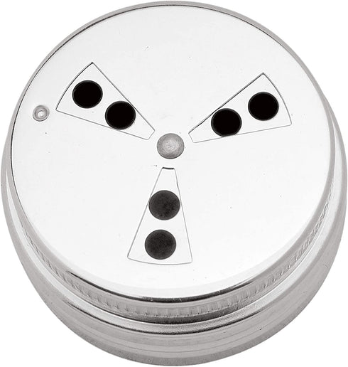 Norpro Shaker Cup Glass Adjustable Pizzeria Style Pepper/Salt/Cheese/Spice 5.25"