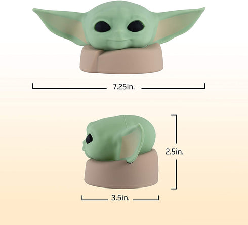 STAR WARS LED Night Light, Baby Yoda Lamp, Silicone, Battery or USB Operated, Mandalorian, The Child, Grogu, Collector™s Edition, Ideal for Bedroom, Game Room, Office, 51779