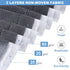 Lifewit Large Capacity Clothes Storage Bag Organizer with Reinforced Handle Thick Fabric for Comforters, Blankets, Bedding, Foldable with Sturdy Zipper, Clear Window, 3 Pack, 90L, Grey