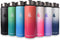 HYDRO CELL Stainless Steel Water Bottle w/ Straw & Wide Mouth Lids (64oz 40oz 32oz 24oz 18oz 14oz) - Keeps Liquids Perfectly Hot or Cold with Double Wall Vacuum Insulated Sweat Proof Sport Design (Teal 24oz)