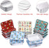 Hemoton 20pcs Foil Pans with Lids Disposable Rectangular Food Containers Foil Pans with Covers Takeout Pans for Holiday Festival Christmas