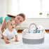 KiddyCare Baby Diaper Caddy Organizer - Stylish Rope Nursery Storage Bin 100% Cotton Canvas Portable Storage Caddy Basket for Changing Table & Car - Diaper Organizer for Baby Girl & Baby Boy (Gray Regular)