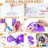 Balloon Arch Kit with Base Adjustable Balloon Arch Stand Kit for Outdoors, 60Pcs Balloon Clips, Pump, 9Ft Tall Balloon Arch Holder for Birthday Wedding Baby Shower Party Decorations