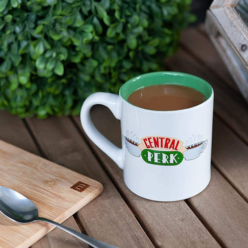 Silver Buffalo Friends Central Perk Doodle Logo Ceramic Coffee Mug, 14 Ounces