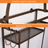 Minggoo Shower Caddy Organizer, Mounting Over Shower Head Or Door, Extra Wide Space for Shampoo, Conditioner, and Soap with Hooks for Razors and More,10.5" x 4.5" x 22.4", Bronze