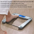 Vitafit Digital Body Weight Bathroom Scale Weighing Scale with Step-On Technology,Extra Large Blue Backlit Display and Batteries Included, 400 Pounds,Clear Glass