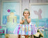 1st Birthday Tutu Decoration for Party - Mermaid Princess 1st Birthday Party - Mermaid Baby Skirt Photo Booth Props and Backdrop Cake Smash - Best Princess Birthday Party Supplies (Purple Blue)
