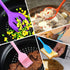 Silicone Utensils For Cooking?DiWoJin Seamless 10 Pcs series Multi colored Kitchen Untensils Set heat Resistant BPA Free, Silicon Spatula Kitchen Utensils