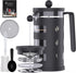 Large French Press Coffee Maker 34 oz, Stainless Steel French Press 1000 ml, 100% BPA Free French Press Glass
